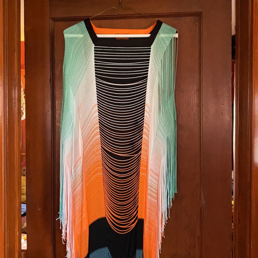 MISSONI fringed caftan dress